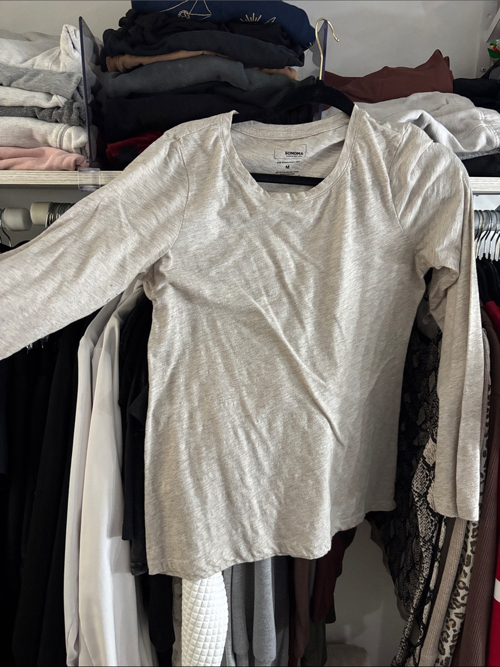 Sonoma Heather Gray Long Sleeve Women's Tee